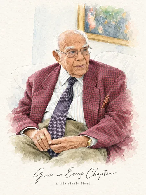 Ram Jethmalani Watercolour 4